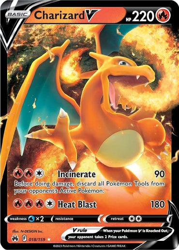 Charizard V (018/159) [Sword & Shield: Crown Zenith] (Online Only)