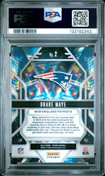 Graded 2024 Panini Prizm Drake Maye #2 Prizmatic Green Prizm Rookie RC Football Card PSA 10 Gem Mint (ONLINE ORDER ONLY)