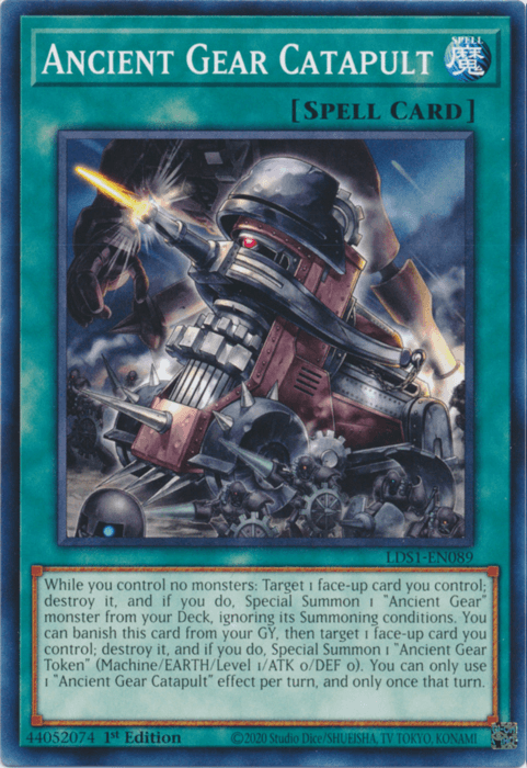 Ancient Gear Catapult [LDS1-EN089] Common (ONLINE ORDER ONLY)