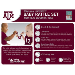 Texas A&M Aggies - Baby Rattles 2-Pack (ONLINE ORDER ONLY)