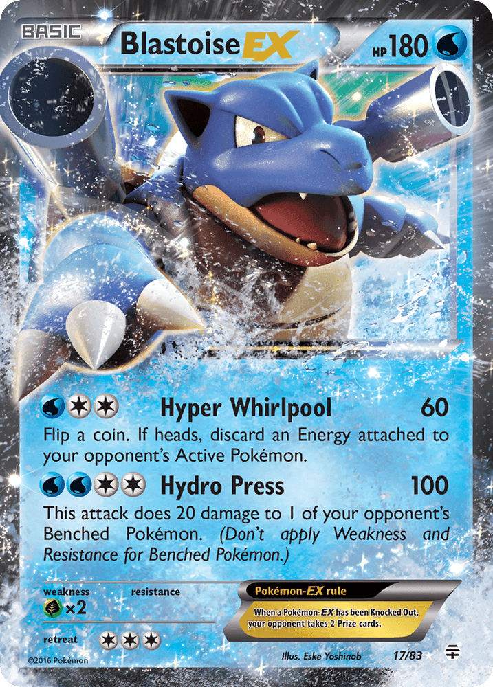 Blastoise EX (17/83) [XY: Generations] (Online Only)