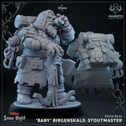 "Baby" Birgenskald, Stoutmaster (Male Dwarf Fighter) (Online Order Only)