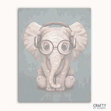 Baby Elephant With Headphones (ONLINE ORDER ONLY)