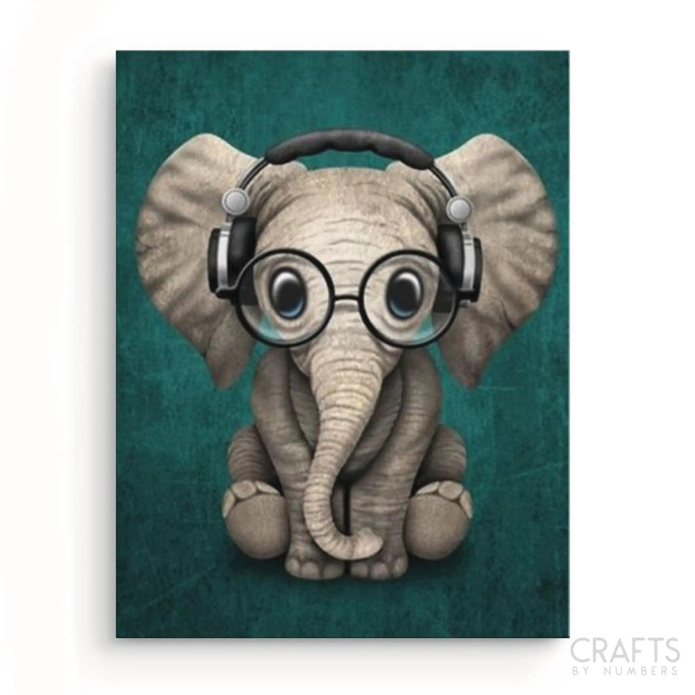 Baby Elephant With Headphones (ONLINE ORDER ONLY)