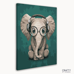 Baby Elephant With Headphones (ONLINE ORDER ONLY)