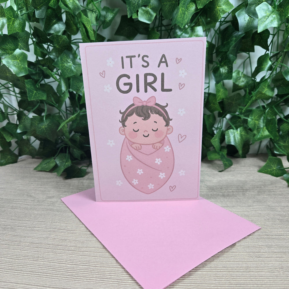Cute New Baby Girl Card (ONLINE ORDER ONLY)