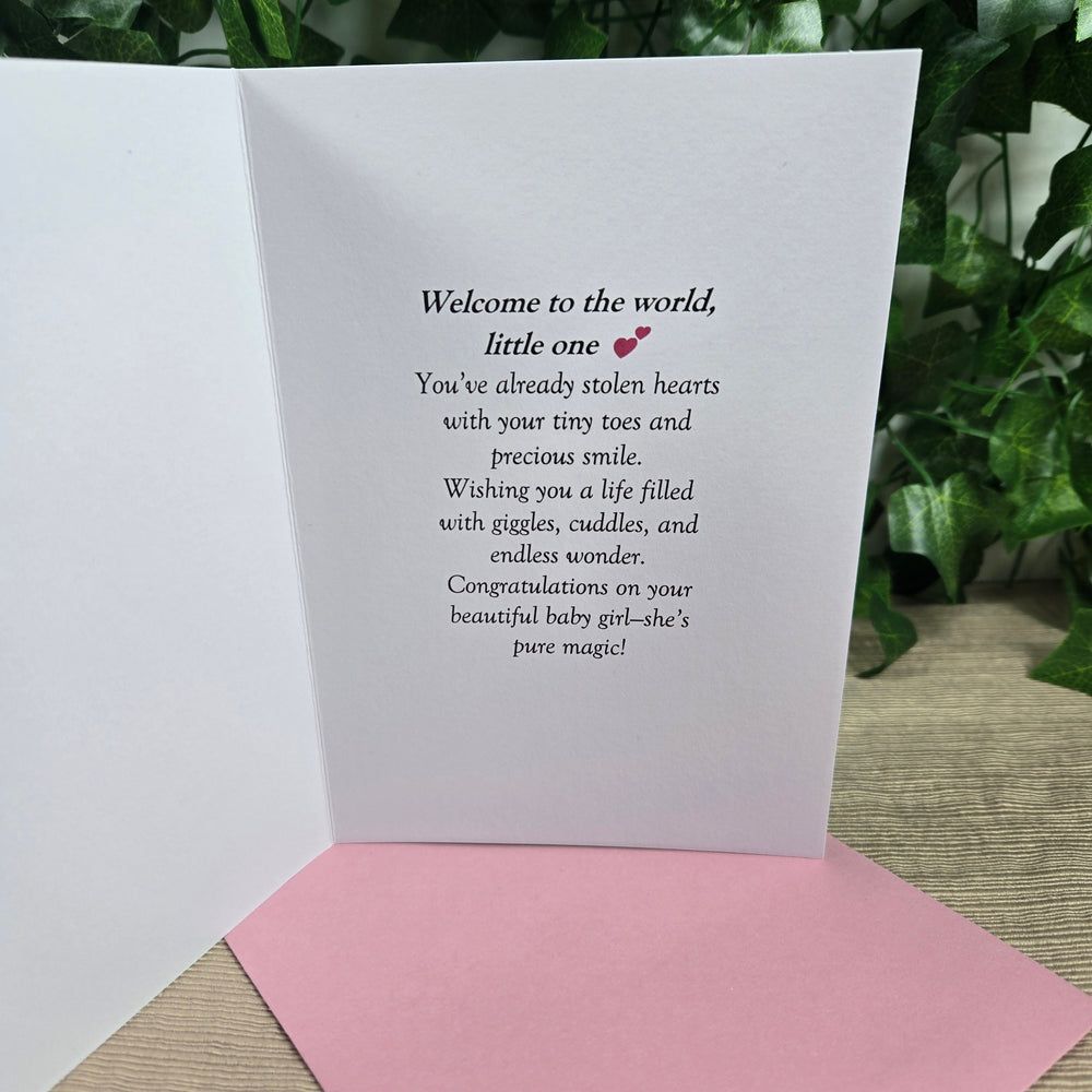 Cute New Baby Girl Card (ONLINE ORDER ONLY)