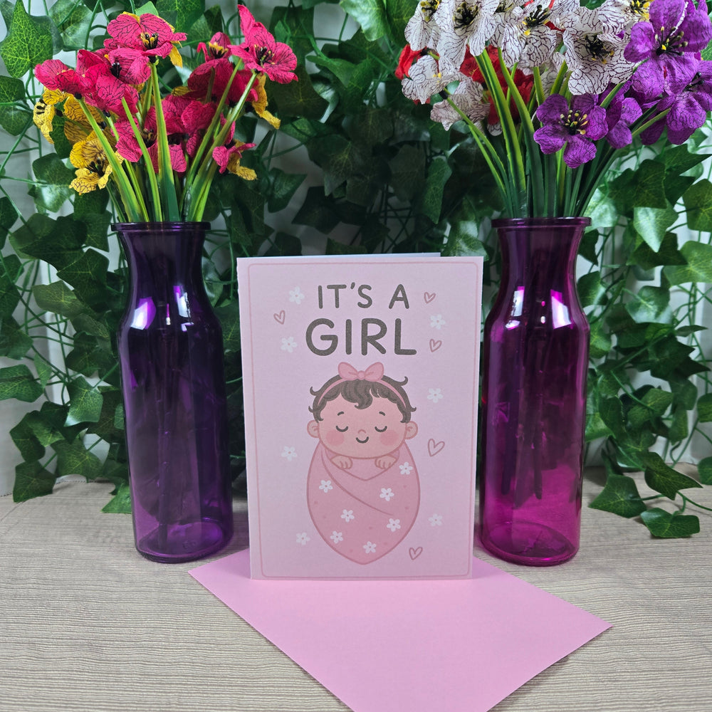 Cute New Baby Girl Card (ONLINE ORDER ONLY)