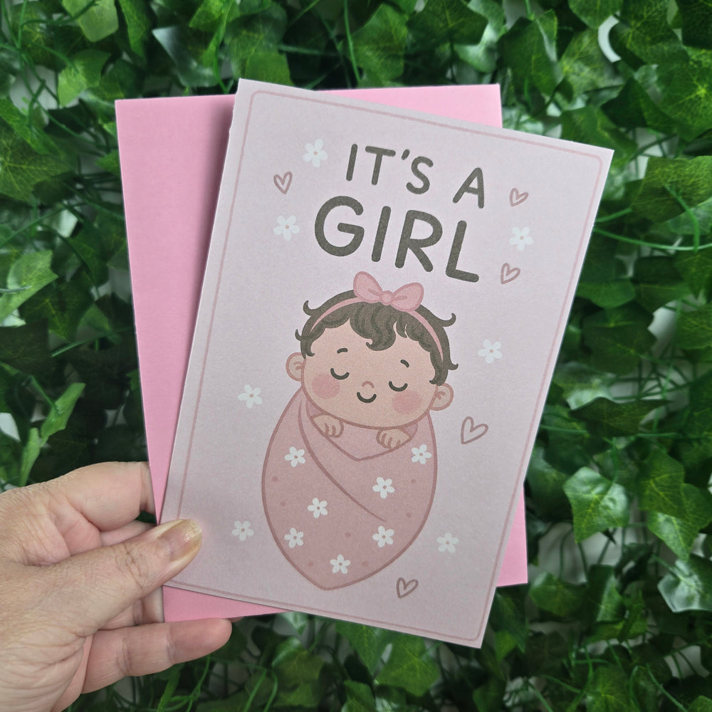 Cute New Baby Girl Card (ONLINE ORDER ONLY)