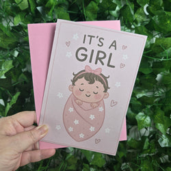 Cute New Baby Girl Card (ONLINE ORDER ONLY)