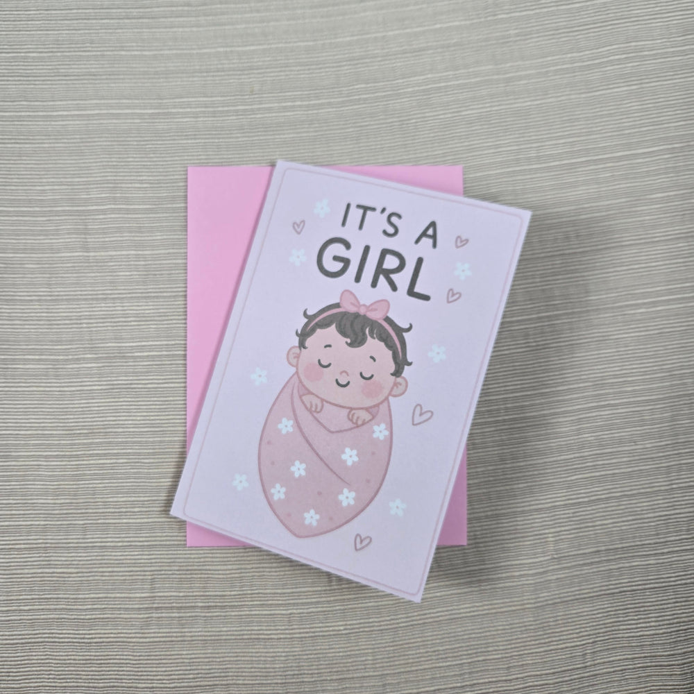 Cute New Baby Girl Card (ONLINE ORDER ONLY)
