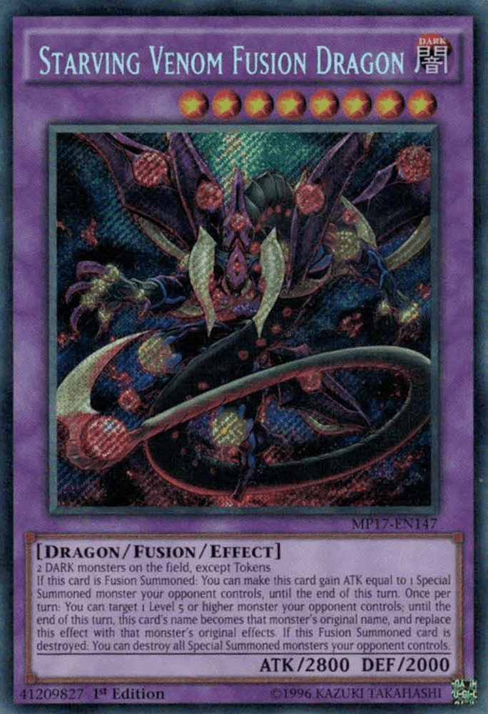 Starving Venom Fusion Dragon [MP17-EN147] Secret Rare (ONLINE ORDER ONLY)