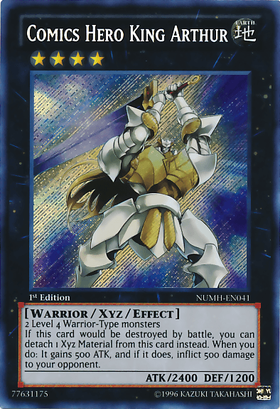 Comics Hero King Arthur [NUMH-EN041] Secret Rare (ONLINE ORDER ONLY)