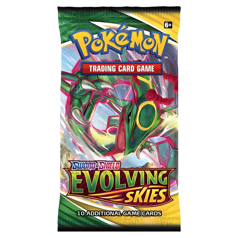 Pokemon TCG: Sword & Shield-Evolving Skies Booster Pack [10 Cards] (Online Order Only)