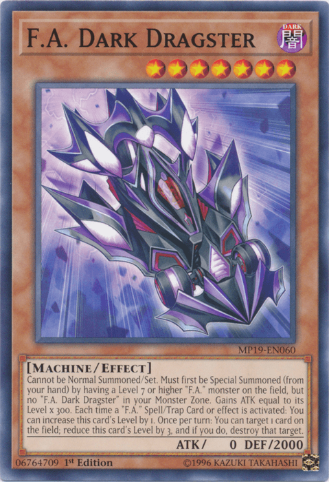F.A. Dark Dragster [MP19-EN060] Common (ONLINE ORDER ONLY)