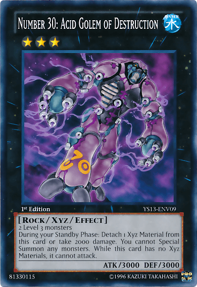 Number 30: Acid Golem of Destruction [YS13-ENV09] Common (ONLINE ORDER ONLY)