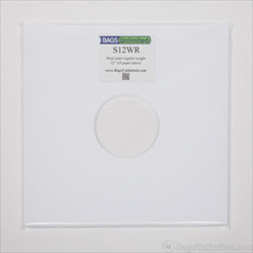 '- Bags Unlimited S12WR 12" White Paper Inner Sleeve-100ct [Bags] (ONLINE ORDER ONLY)