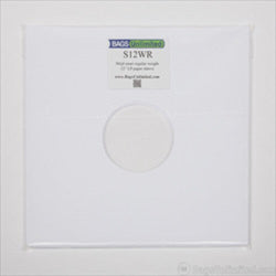 '- Bags Unlimited S12WR 12" White Paper Inner Sleeve-100ct [Bags] (ONLINE ORDER ONLY)