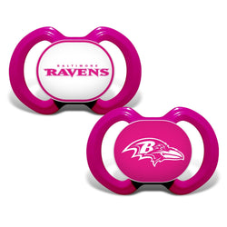 Baltimore Ravens - Pink Pacifier 2-Pack (ONLINE ORDER ONLY)