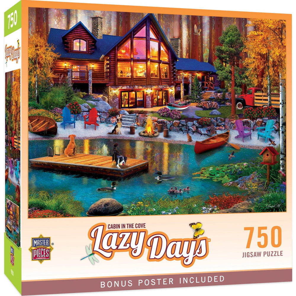 Lazy Days - Cabin in the Cove 750 Piece Jigsaw Puzzle (ONLINE ORDER ONLY)
