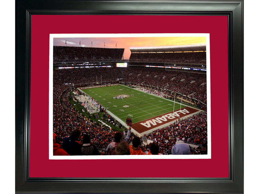 Framed Bryant-Denny Stadium Alabama Crimson Tide 11"x14" NCAA Football Photo Professionally Matted (ONLINE ORDER ONLY)