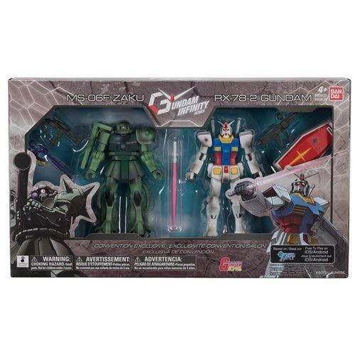 Bandai 2021 Con Ex Gundam Infinity Epic Battle Rx-78 & Zaku Action Figure 2 Pack (Online Order Only)