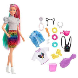 Barbie Leopard Rainbow Hair Doll (ONLINE ORDER ONLY)