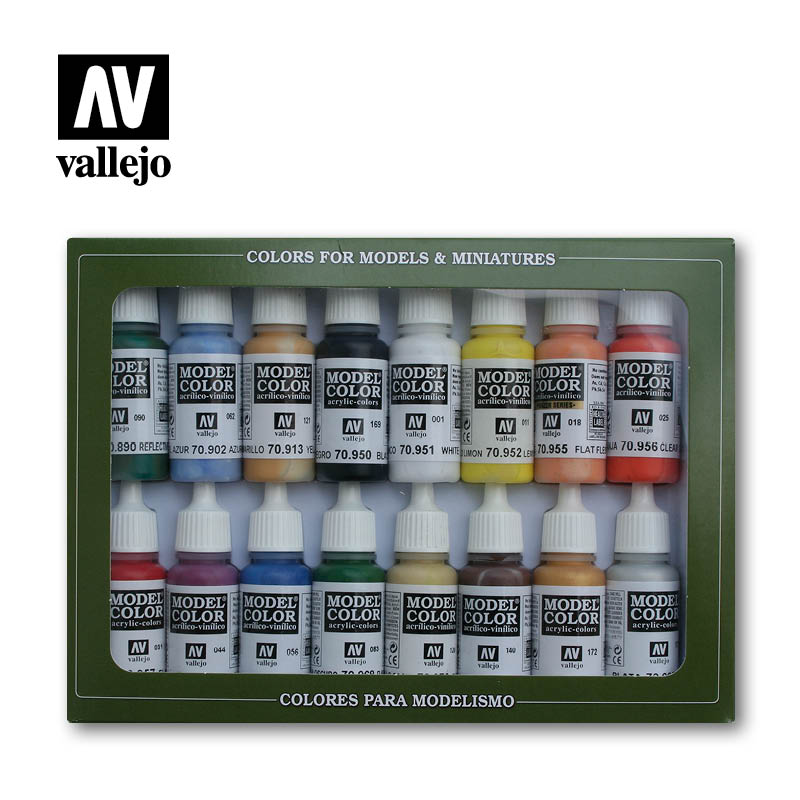 Model Color Set: Basic Colors USA (16) (ONLINE ORDER ONLY)