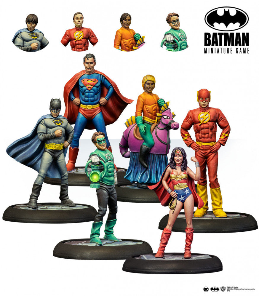 Batman Miniature Game: The Big Bang Theory Justice League Cosplay (ONLINE ORDER ONLY)