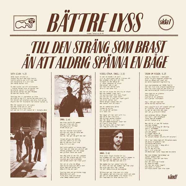 BATTRE LYSS - Till Den Strang Som Brast An Att Aldrig Spanna En Bage [Vinyl] (ONLINE ORDER ONLY)