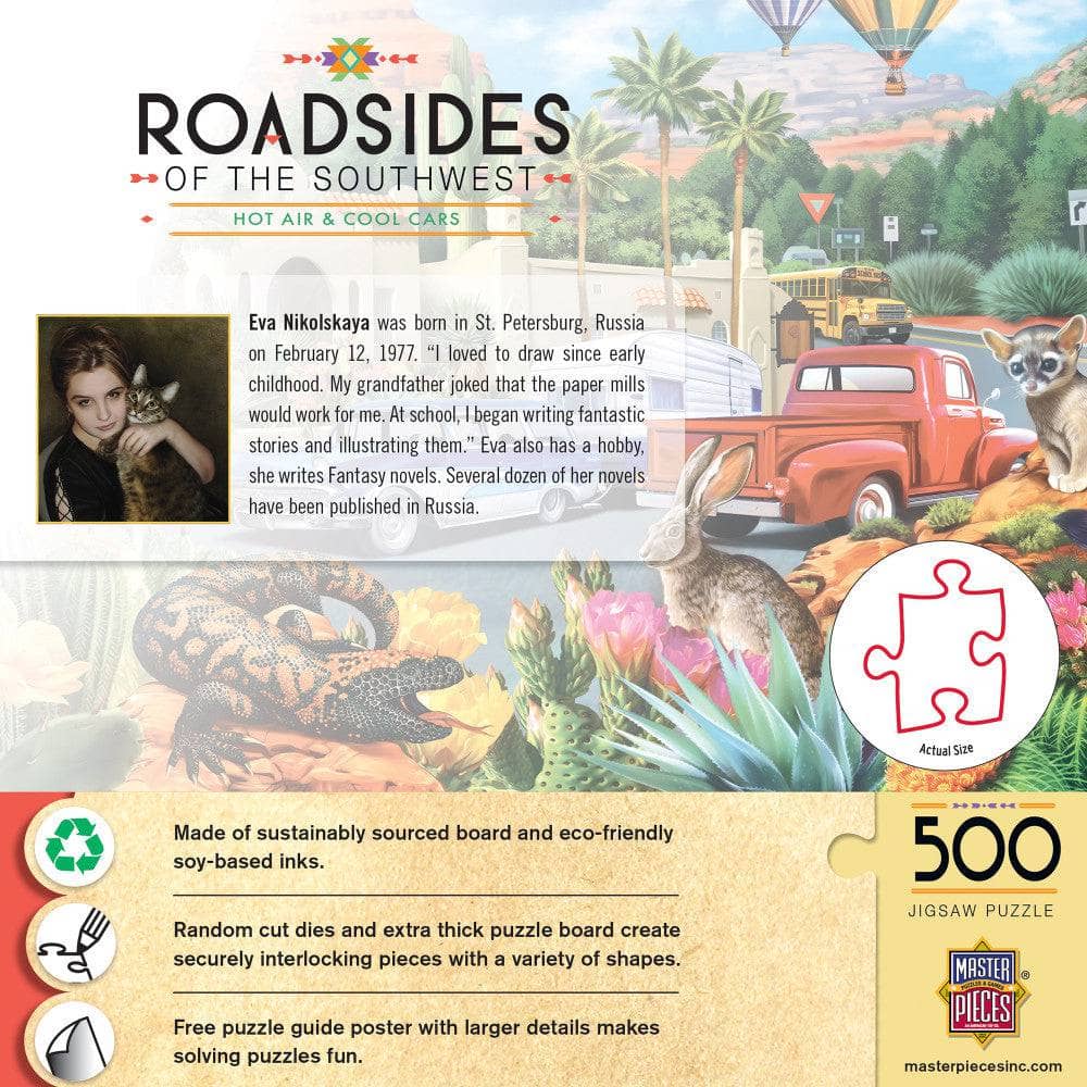 Roadsides of the Southwest - Hot Air & Cool Cars 500 Piece Jigsaw Puzzle (ONLINE ORDER ONLY)