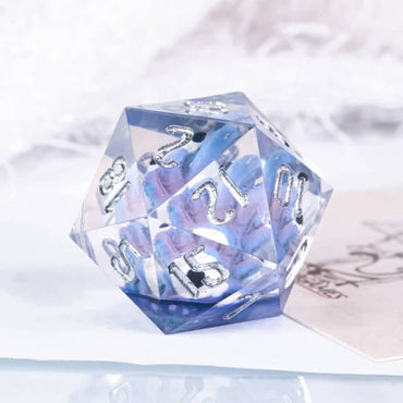 Purple Beholder 22mm D20 DND Roll a D20 Dice Handmade Sharp Resin (Online Only)