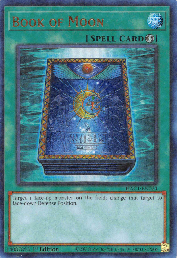 Book of Moon (Duel Terminal) [HAC1-EN024] Parallel Rare (ONLINE ORDER ONLY)