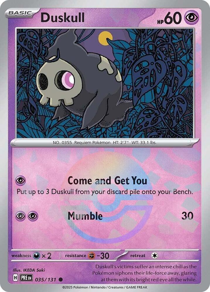 Duskull (035/131) (Poke Ball Pattern) [Scarlet & Violet: Prismatic Evolutions] (Online Only)