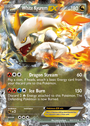 White Kyurem EX (101/113) [Black & White: Legendary Treasures] (Online Only)