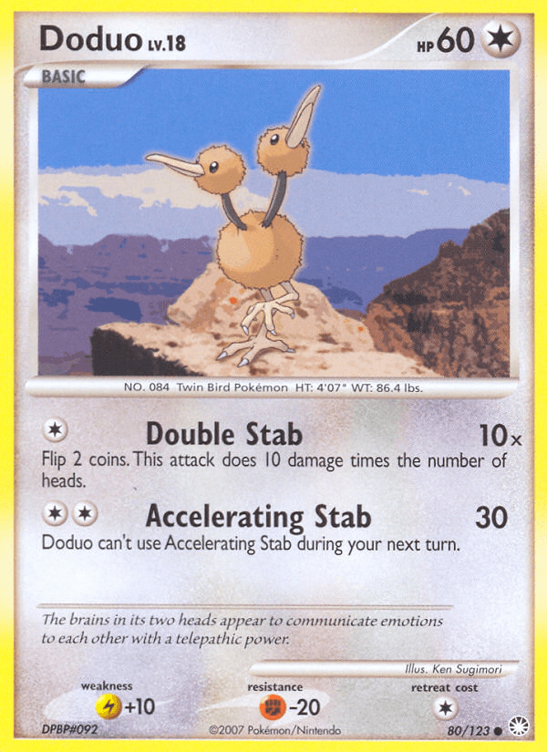 Doduo (80/123) [Diamond & Pearl: Mysterious Treasures] (Online Only)