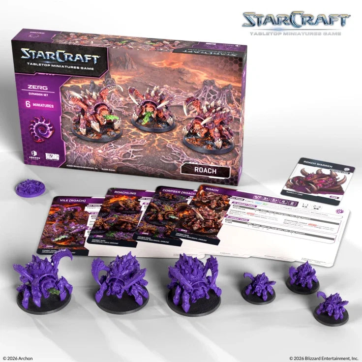 StarCraft The Miniatures Game: Zerg: Roach Expansion Set (ONLINE ORDER ONLY)