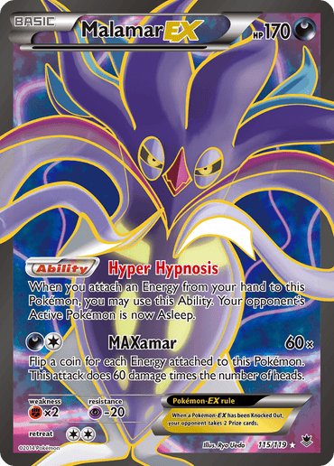 Malamar EX (115/119) [XY: Phantom Forces] (Online Only)
