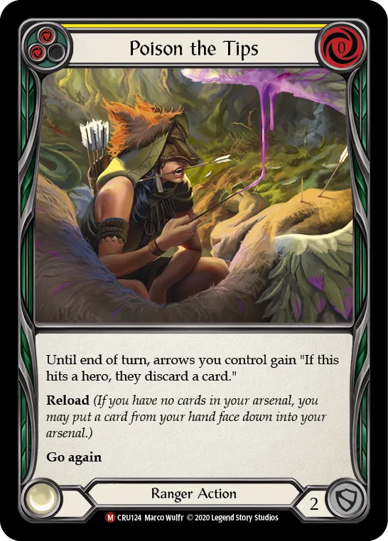Poison the Tips [CRU124] (Crucible of War)  1st Edition Rainbow Foil - Anime Imports LLC