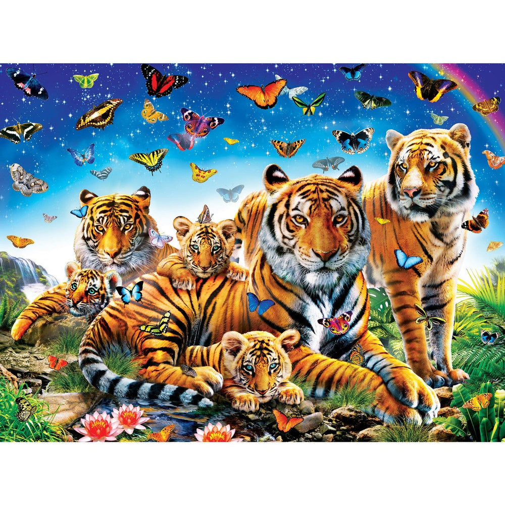 Medley - Tiger & Butterflies 300 Piece EZ Grip Jigsaw Puzzle (ONLINE ORDER ONLY)