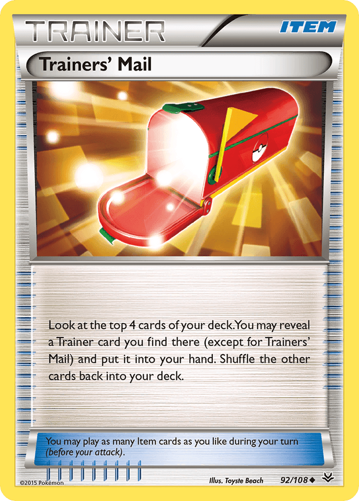 Trainers' Mail (92/108) [XY: Roaring Skies] (Online Only)
