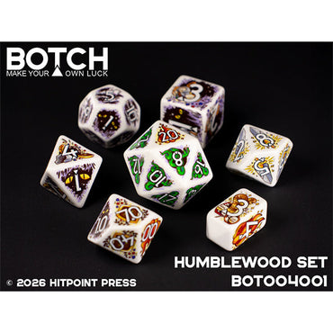 7 Piece Die Set Botch Dice: Humblewood (ONLINE ORDER ONLY)