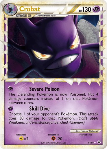 Crobat (84/95) [HeartGold & SoulSilver: Unleashed] (Online Only)