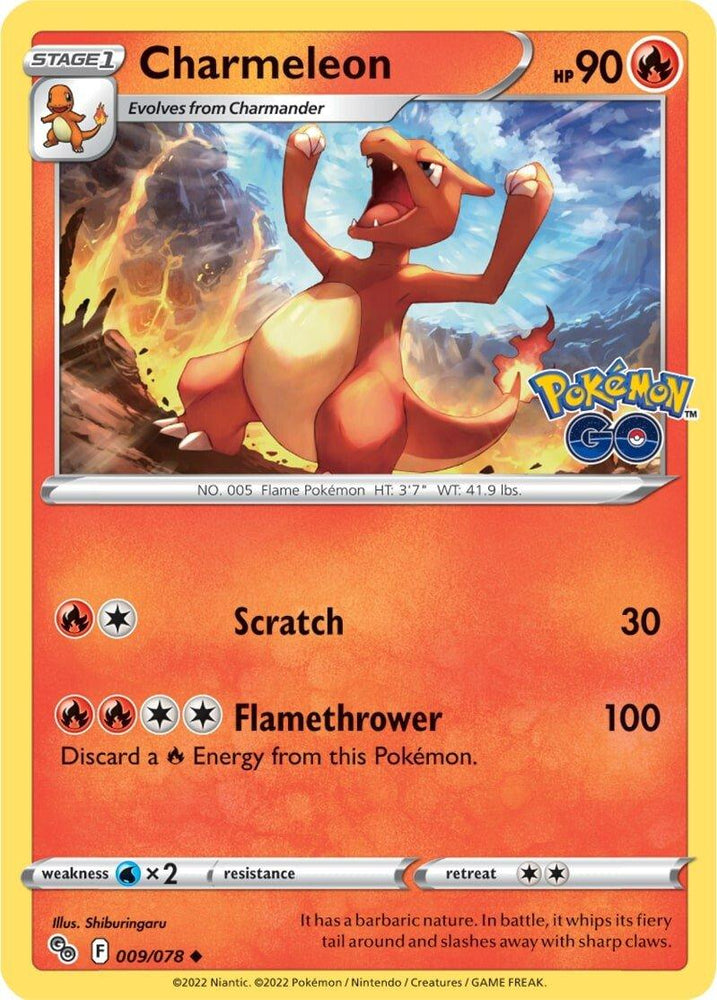 Charmeleon (009/078) [Pokémon GO] (Online Only)