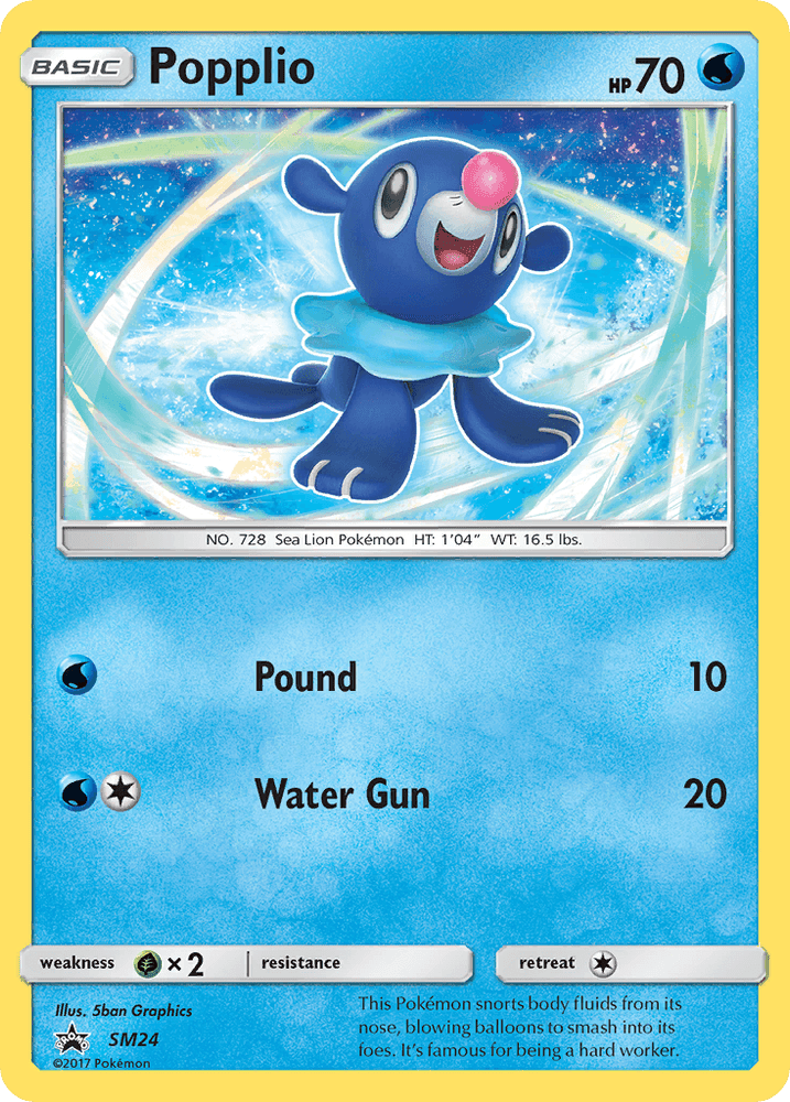 Popplio (SM24) [Sun & Moon: Black Star Promos] (Online Only)