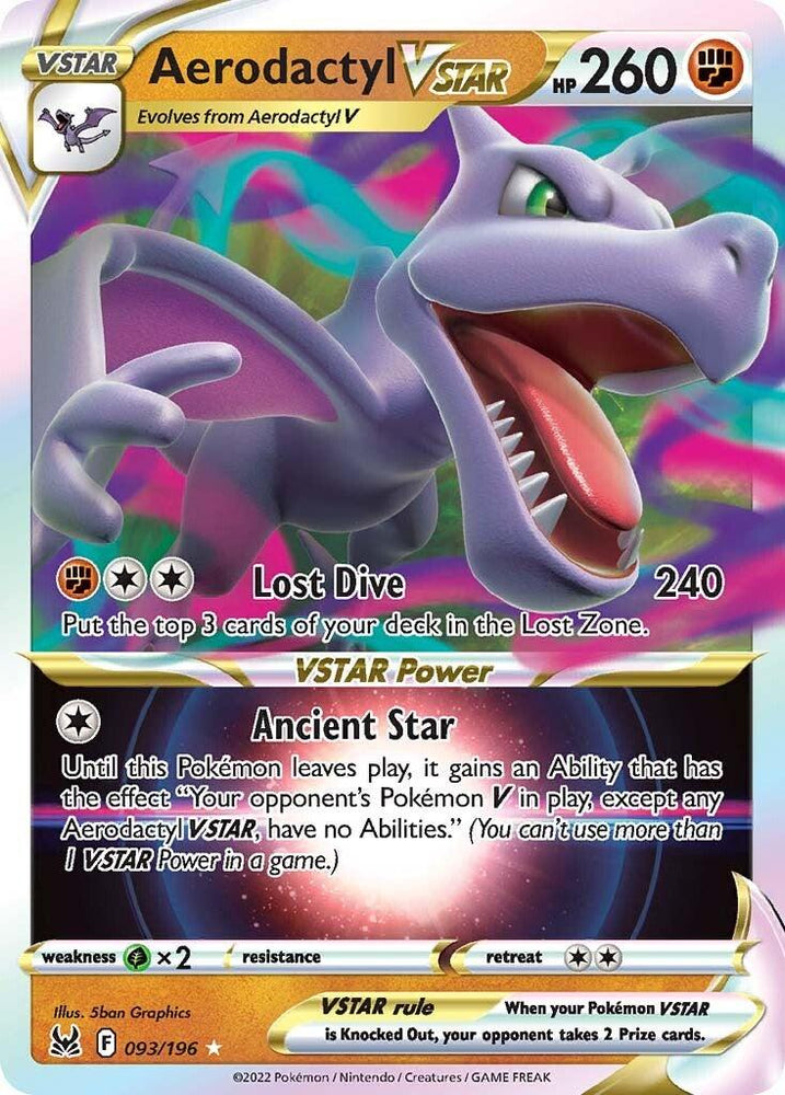 Aerodactyl VSTAR (093/196) [Sword & Shield: Lost Origin] (Online Only)