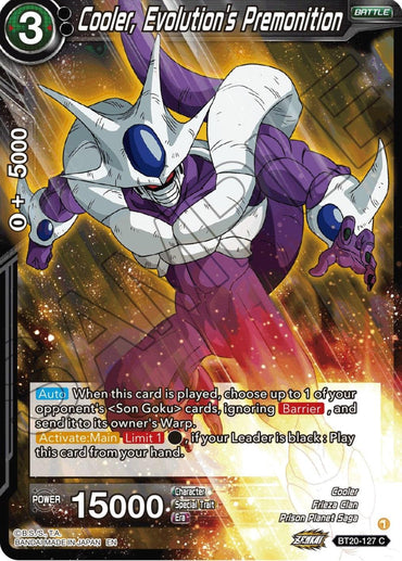Cooler, Evolution's Premonition (BT20-127) [Power Absorbed] (ONLINE ORDER ONLY)