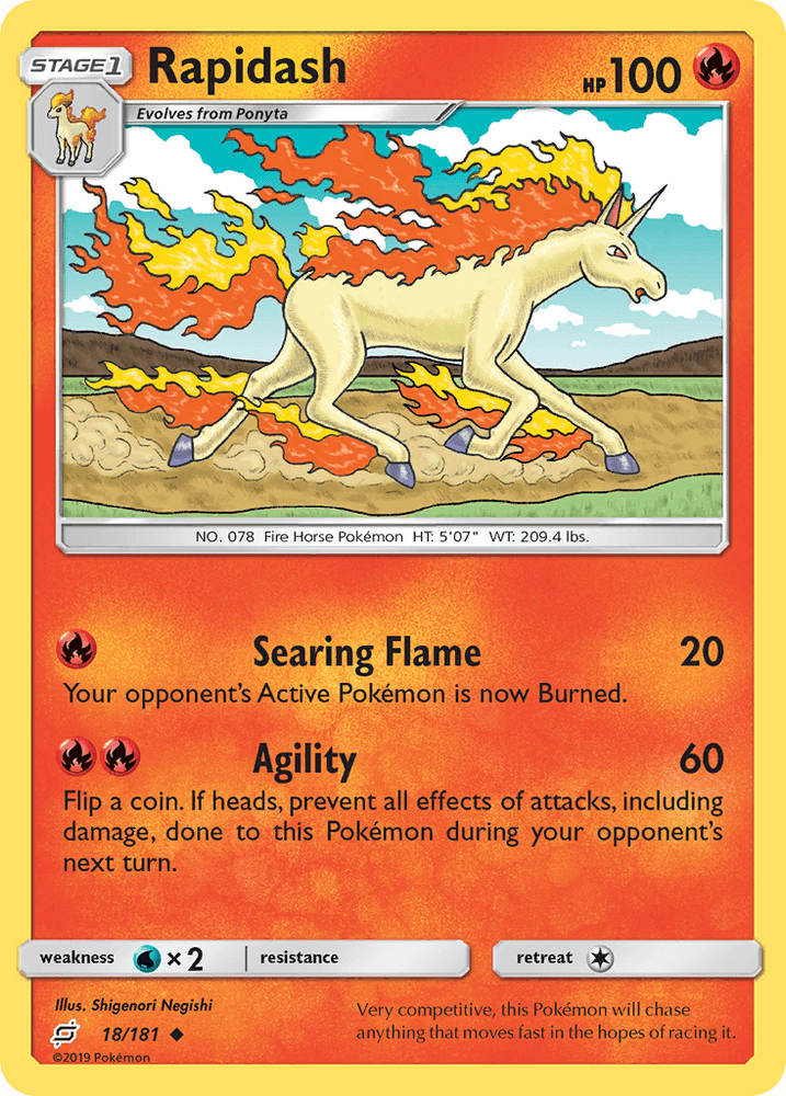 Rapidash (18/181) [Sun & Moon: Team Up] (Online Only)