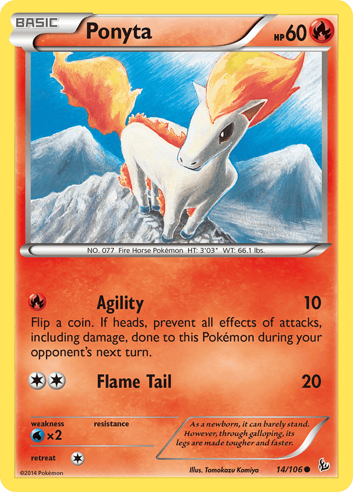 Ponyta (14/106) [XY: Flashfire] (Online Only)