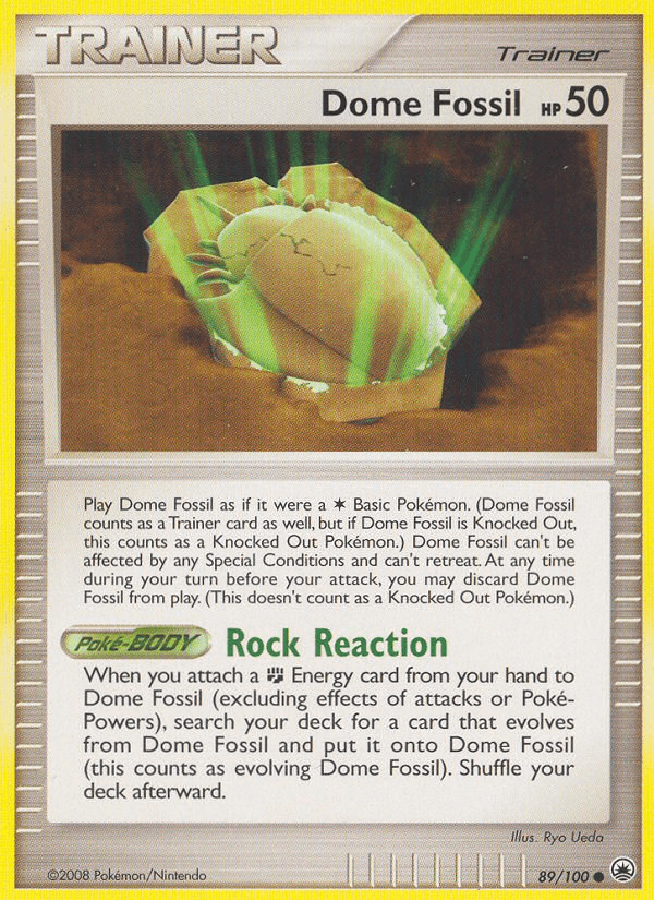 Dome Fossil (89/100) [Diamond & Pearl: Majestic Dawn] (Online Only)